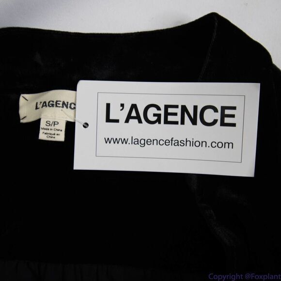 NEW L'Agence Marcella black Velvet Bodysuit, size S/P - Picture 13 of 14